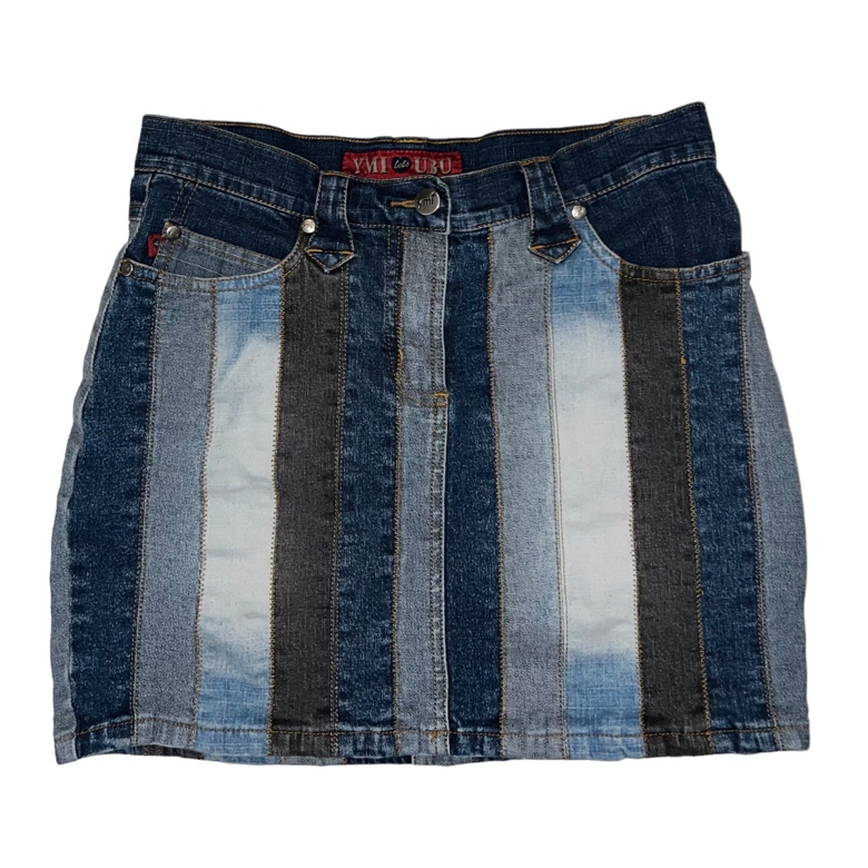 YMI Denim Patchwork Mini