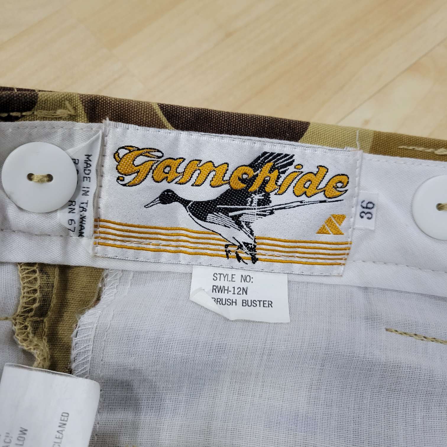 Vintage 90s Gamehide Duck Camo Pants 34×32