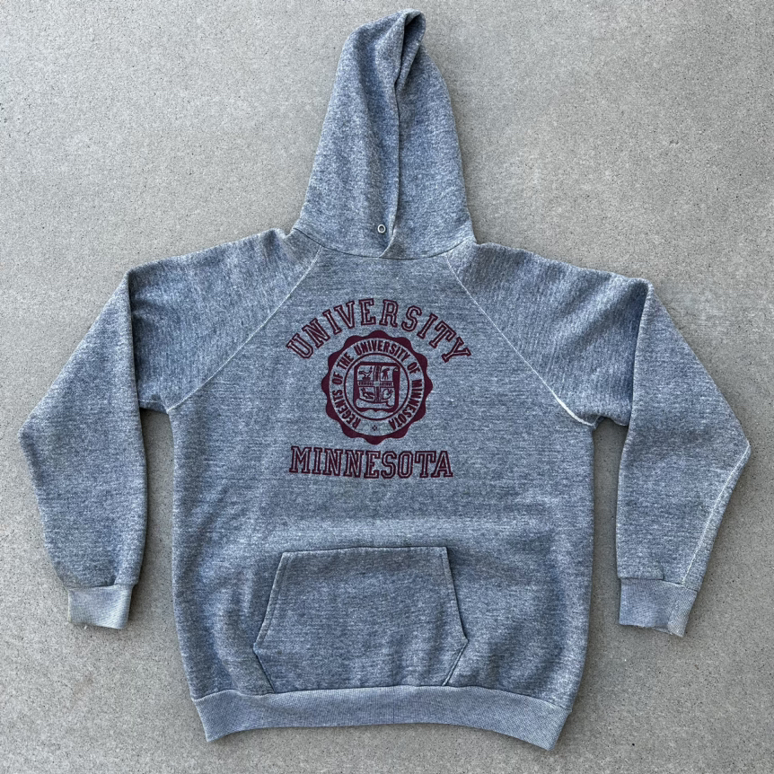 1960s? University of Minnesota Athletic Hoodie (large)