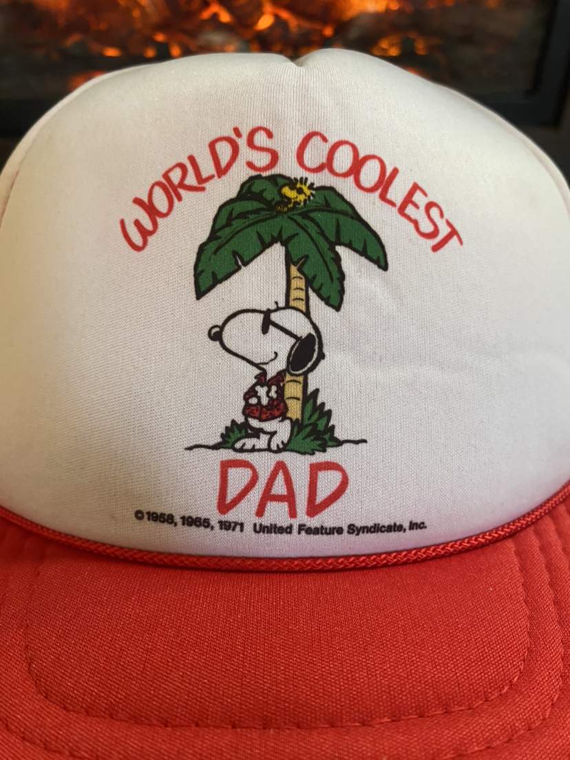 Vintage Snoopy “worlds coolest dad” hat