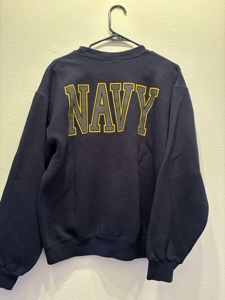Vintage blue Navy sweatshirt