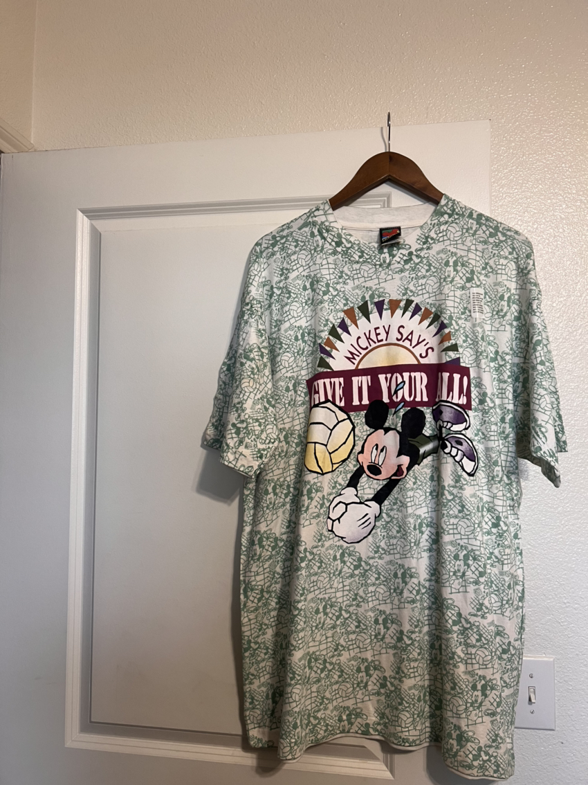 Vintage 90’s AOP Mickey Volleyball Tee