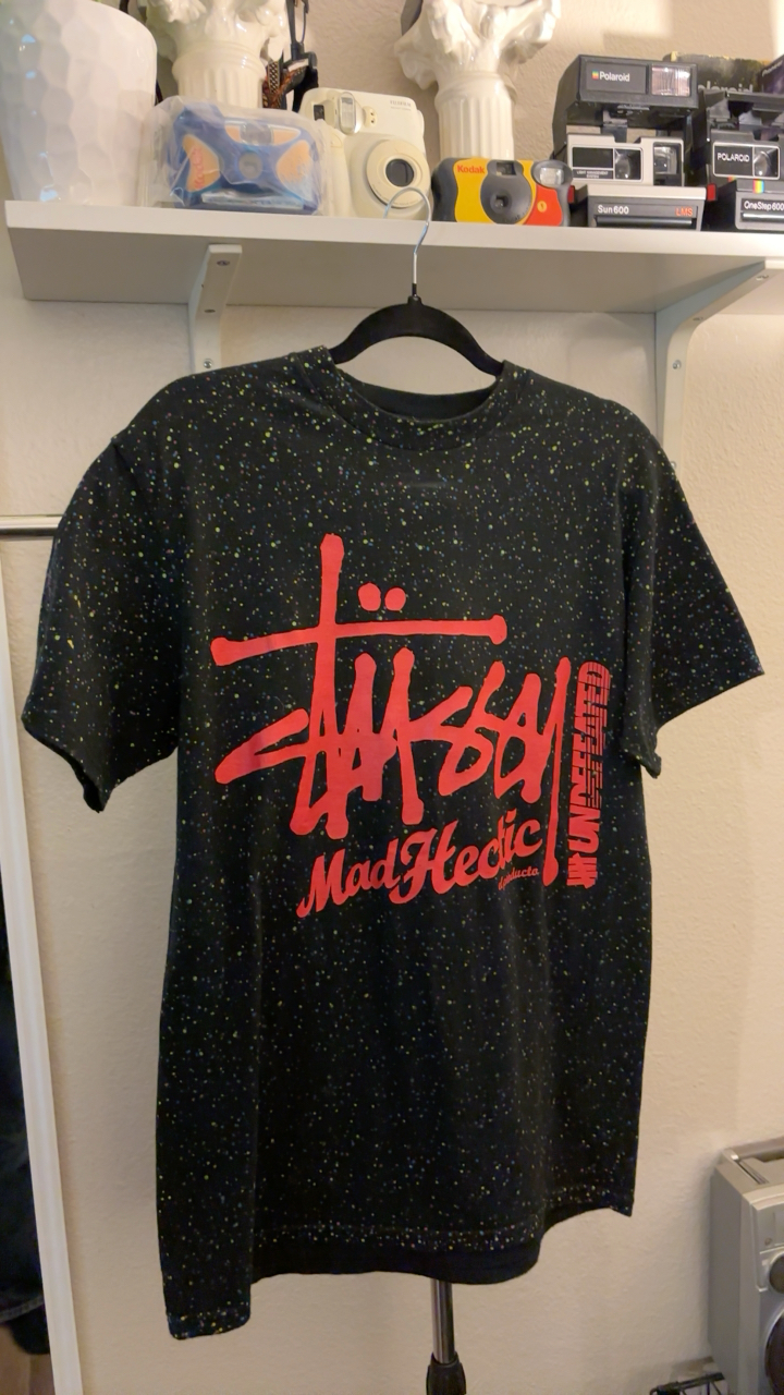 vintage y2k stussy x undefeated x mad hectic t-shirt