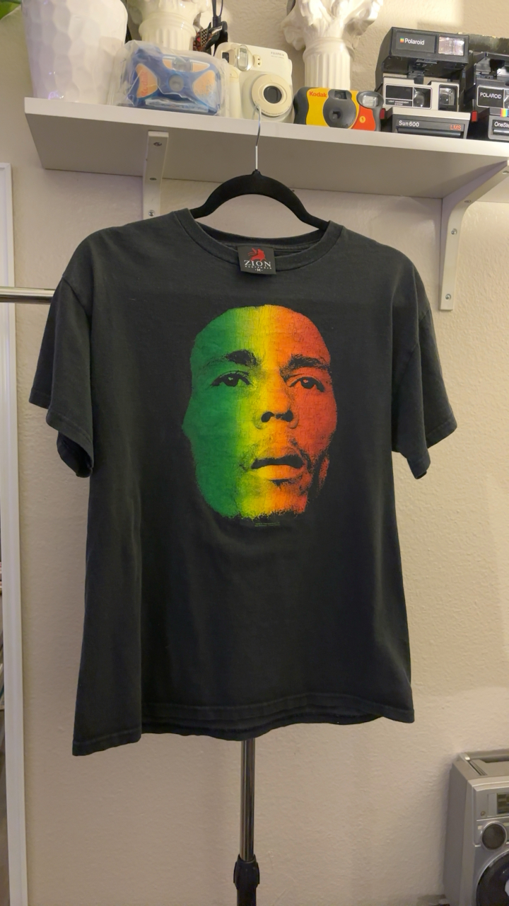vintage y2k bob marley rasta t-shirt