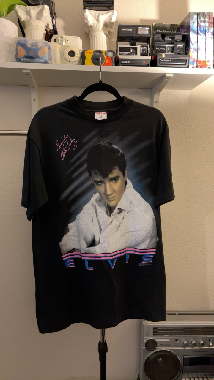 vintage 80’s single stitch elvis t-shirt