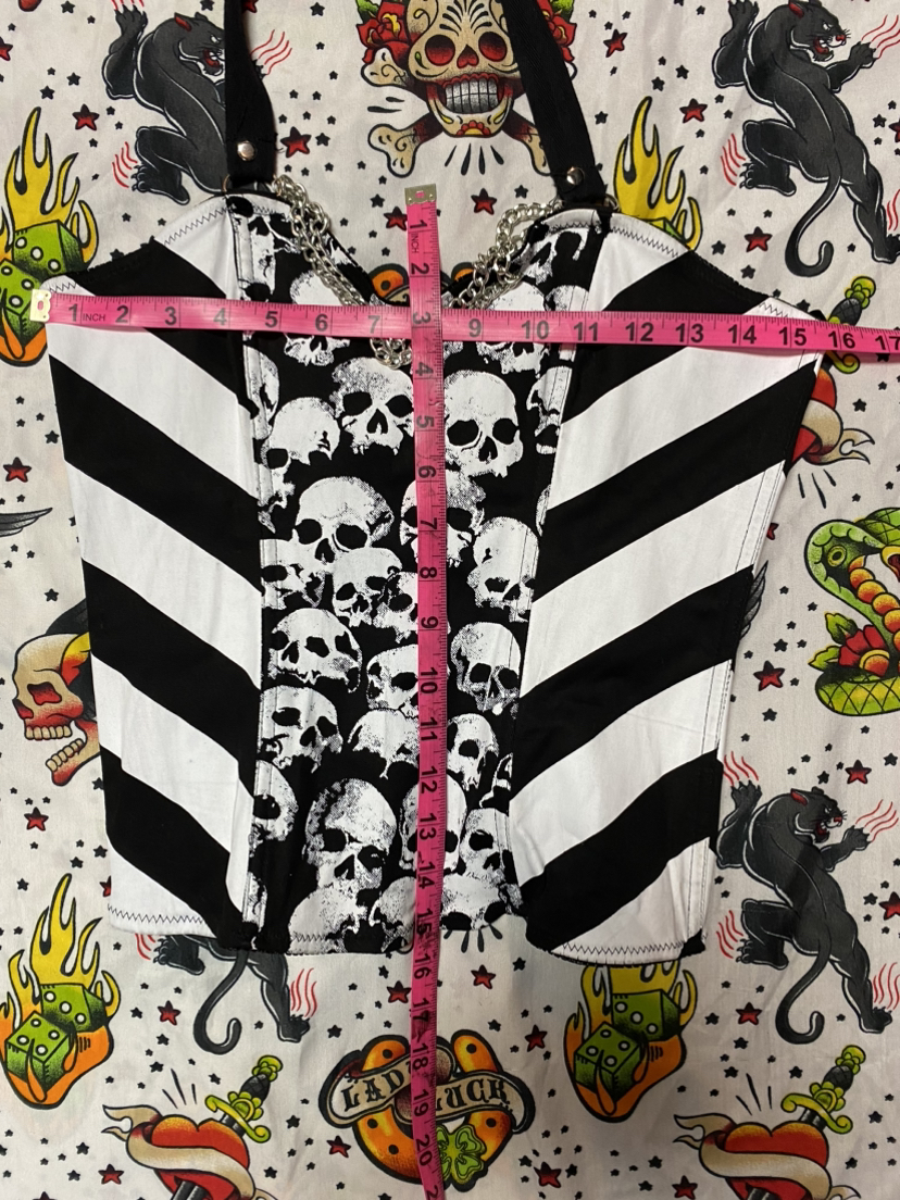 Dead☠️Stock(Tags intact)Y2K Hot Topic SkuLLs HaLter Top