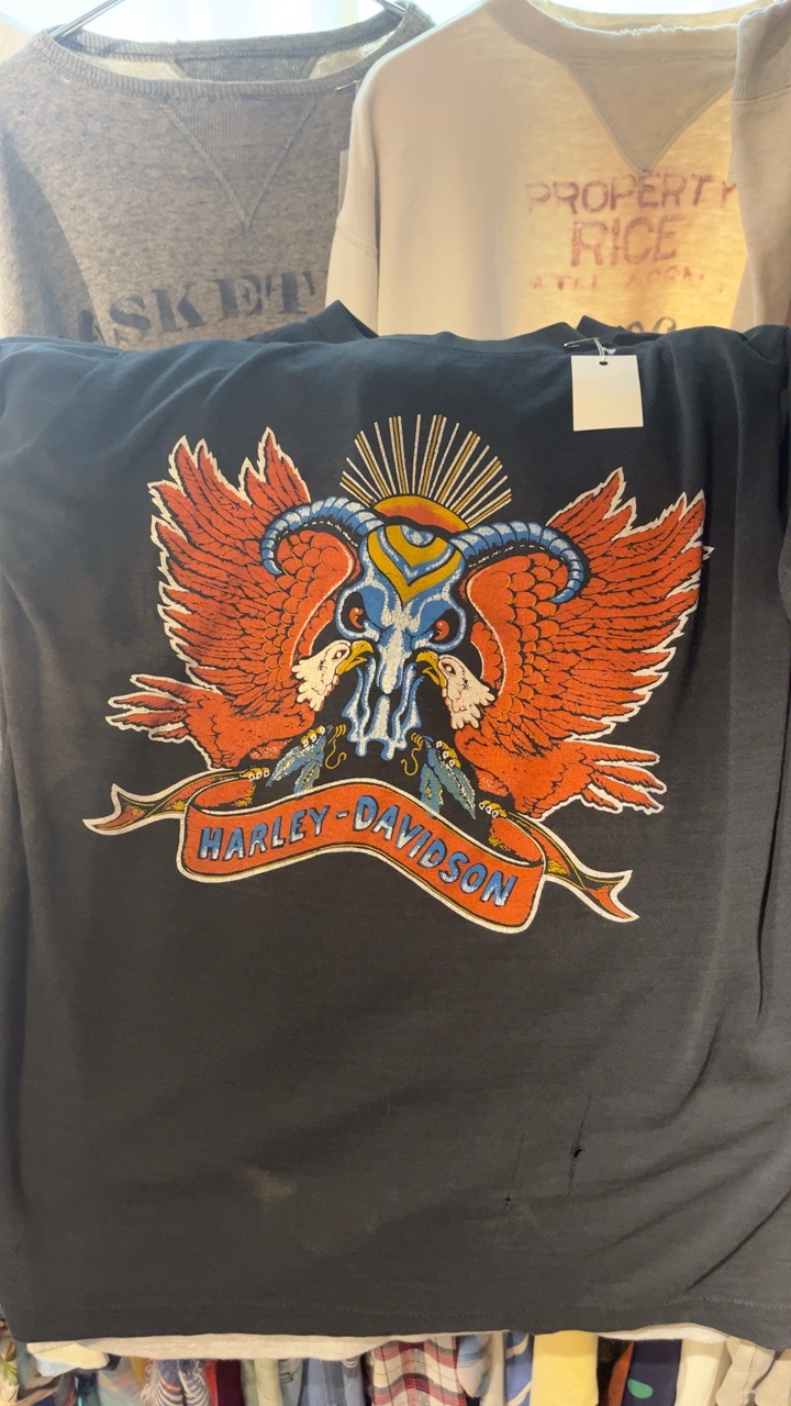 Vintage 1970s/80s Black Harley Tee