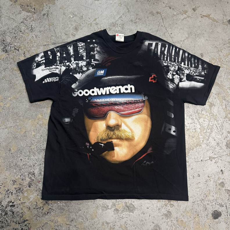 Vintage 1998 Dale Earnhardt Big Face AOP Tee