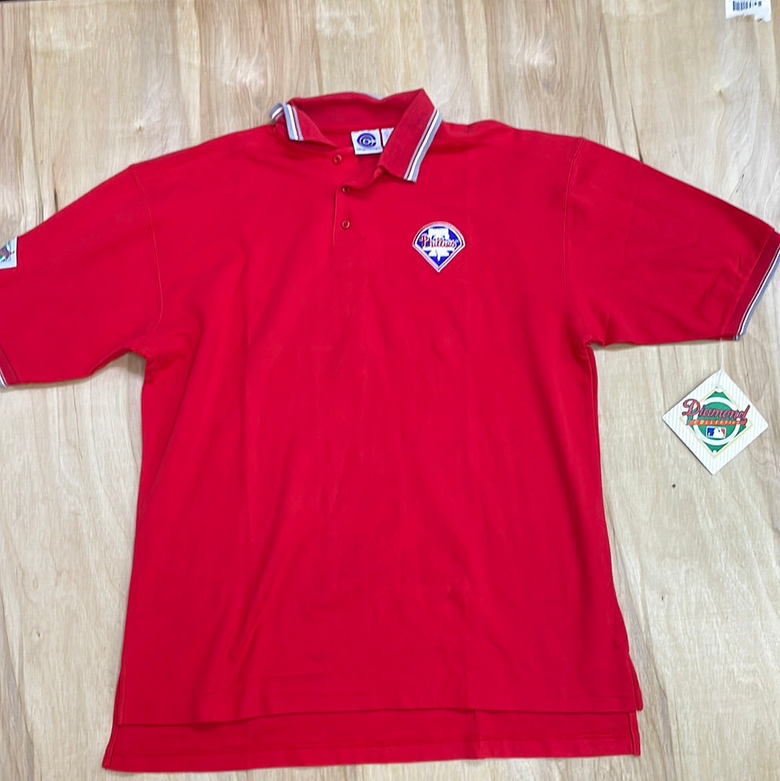 NWT Vintage MLB Philadelphia Phillies Polo Size Large