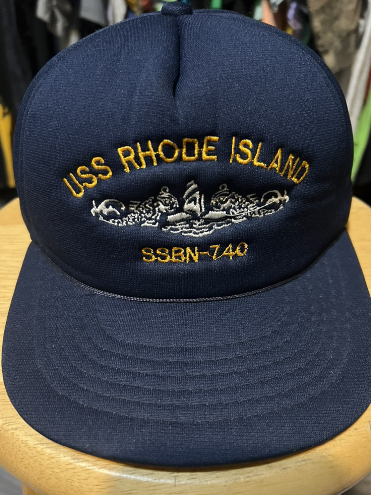 Vintage USS Rhoda Island SnapBack Hat