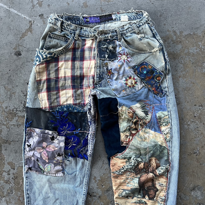 Baggy Silvertab Levi’s w Patchwork