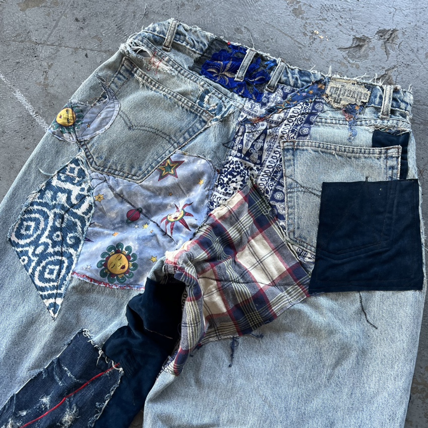 Baggy Silvertab Levi’s w Patchwork