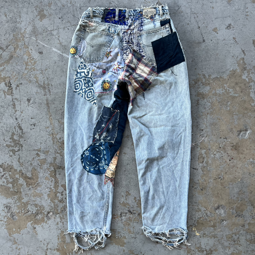 Baggy Silvertab Levi’s w Patchwork