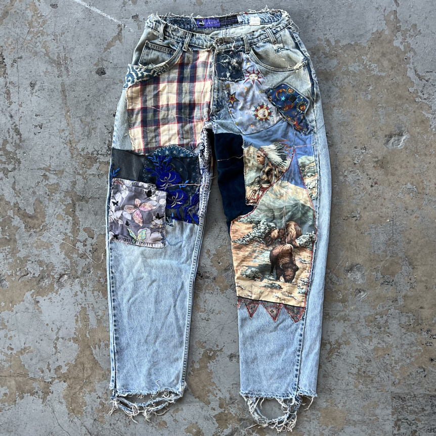 Baggy Silvertab Levi’s w Patchwork