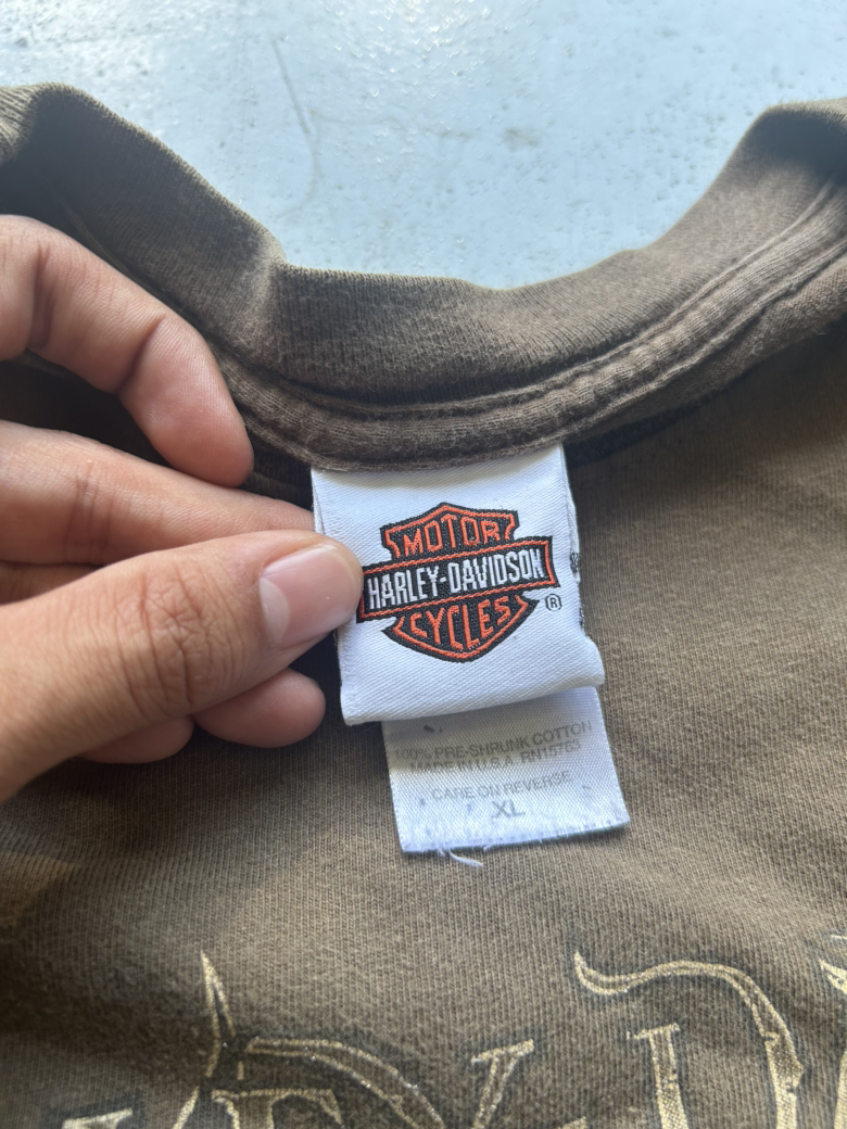 Vintage Harley Davidson Tee Brown