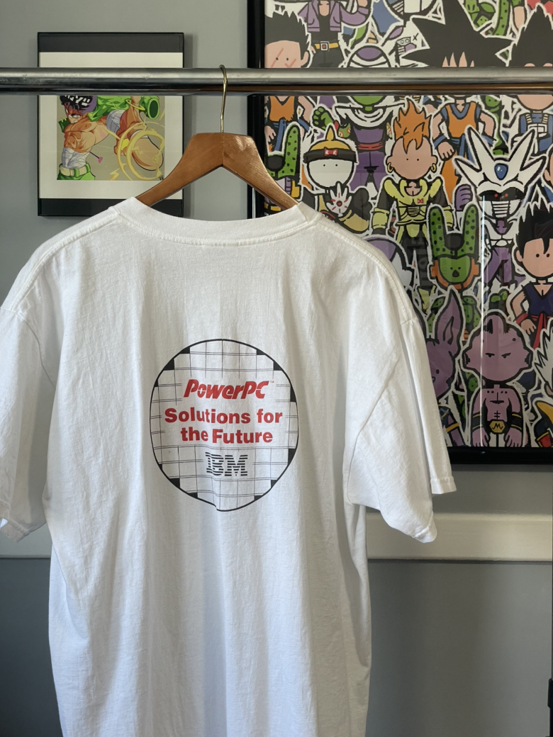 2000 Mario power pc IBM t shirt