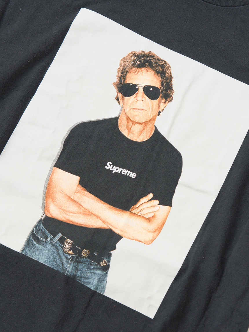 SZ L SS09 Supreme Lou Reed Photo T-Shirt