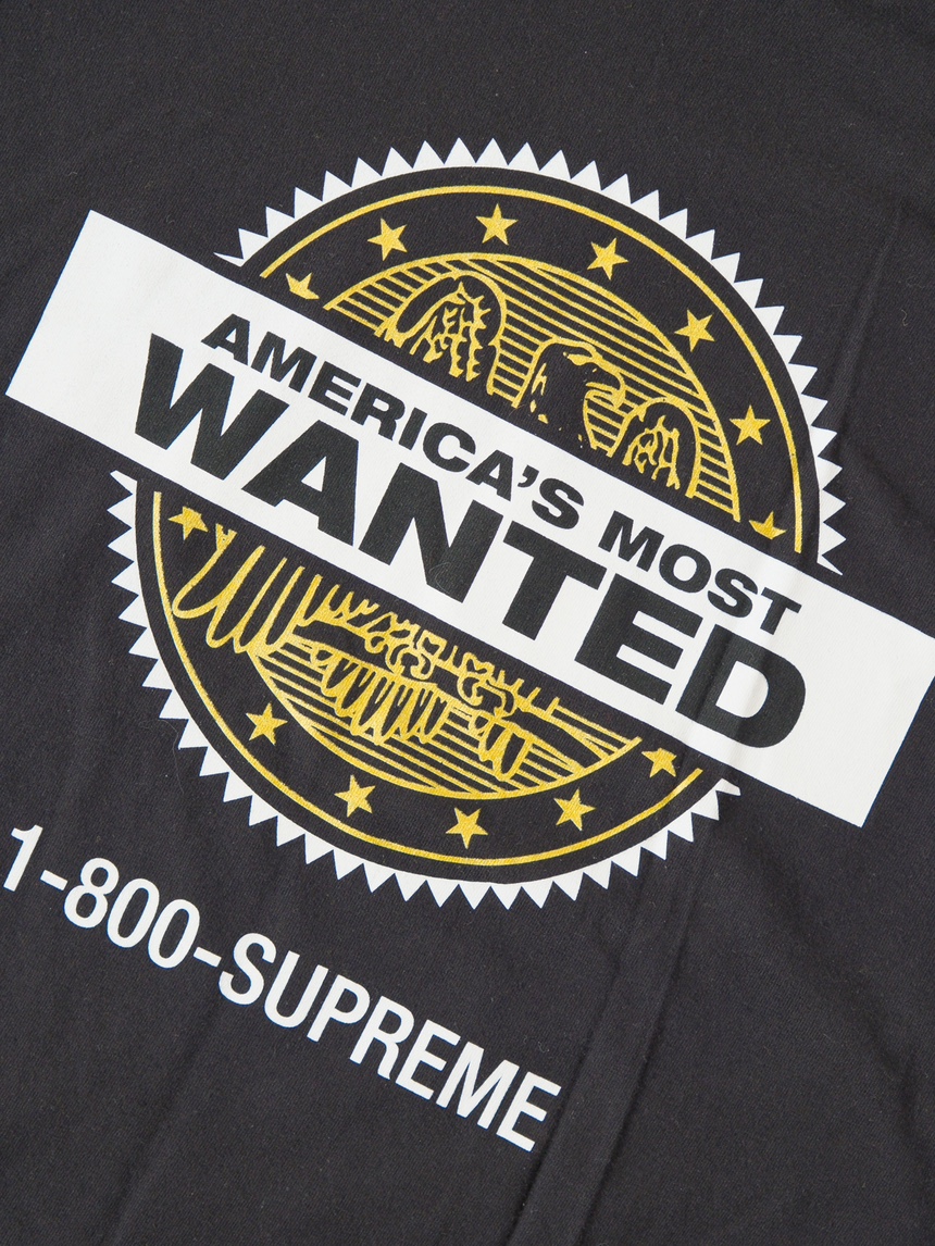 SZ L FW14 Supreme Americas Most Wanted T-Shirt