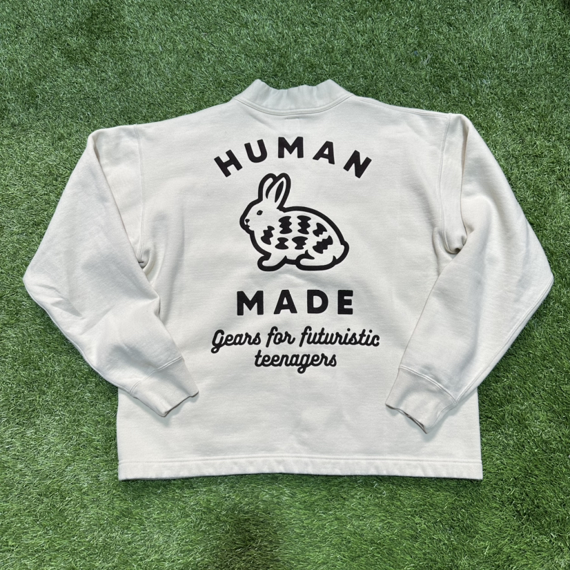 SZ L Human Made Bunny Logo Cardigan Sweater