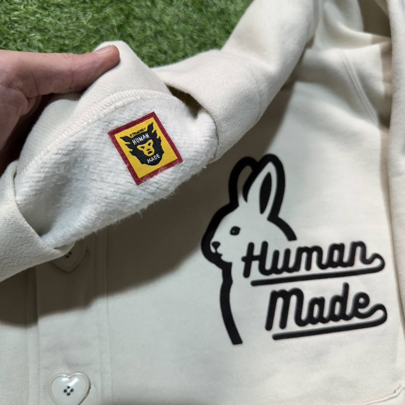 SZ L Human Made Bunny Logo Cardigan Sweater