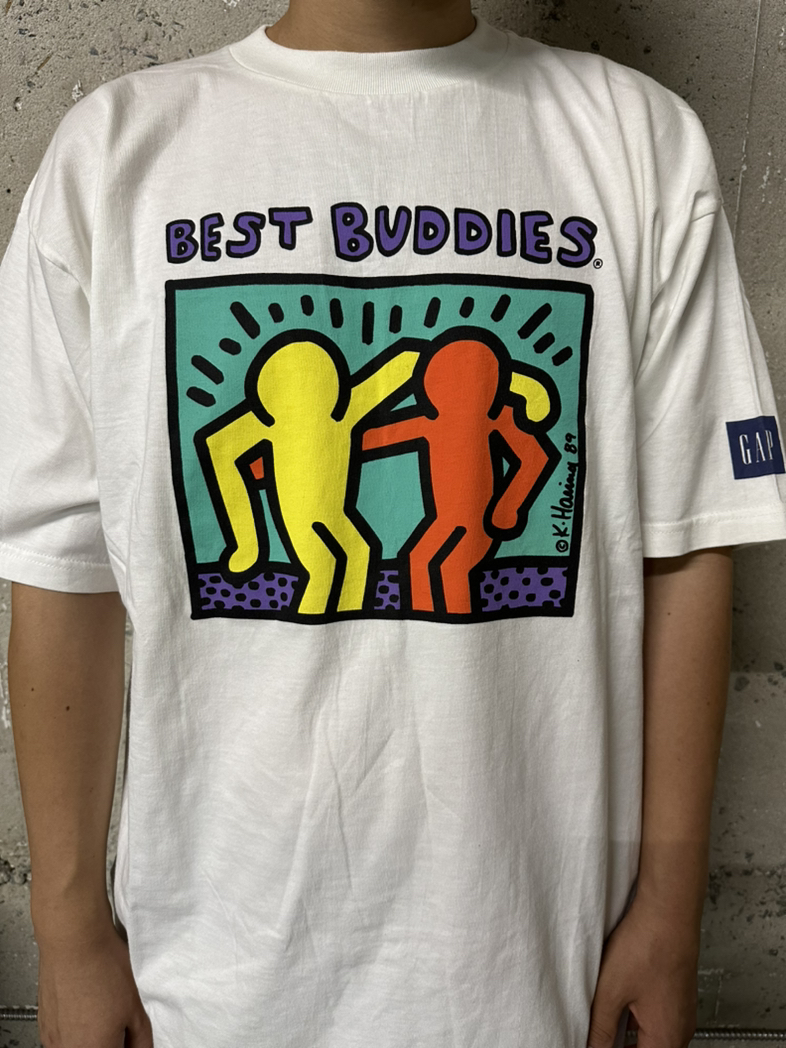 Vintage Gap x Keith Haring Best Buddies T-Shirt - ezze