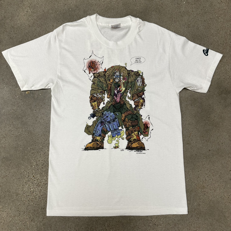 Vintage 1993 Keith Giffen Comic Art Front & Back Shirt