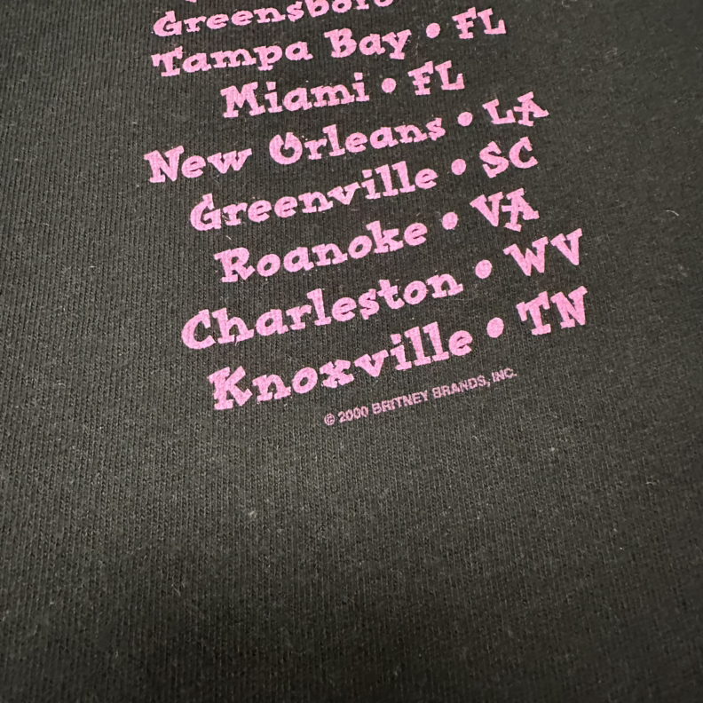 Vintage 2000 Britney Spears Tour Cutoff Shirt