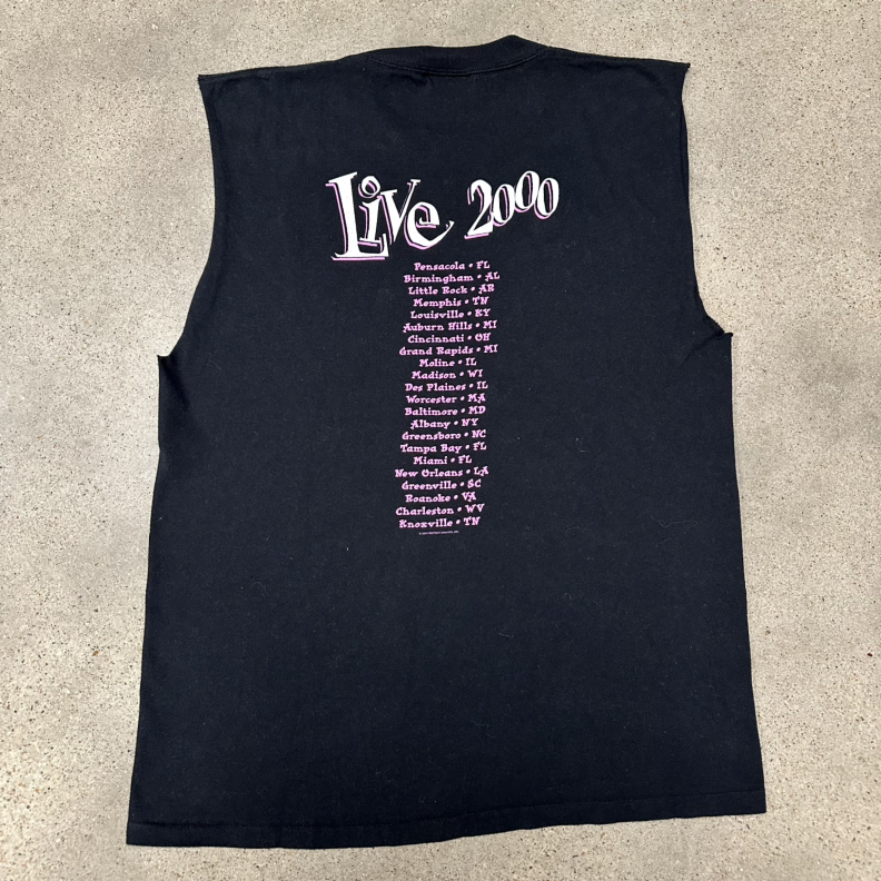 Vintage 2000 Britney Spears Tour Cutoff Shirt