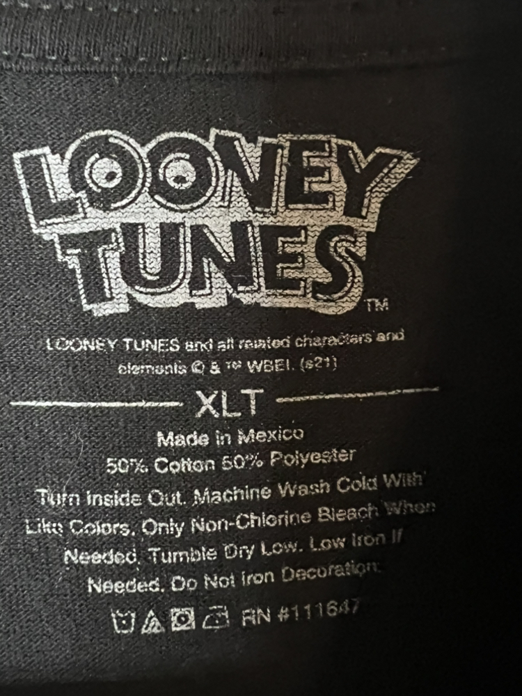 Looney Tunes Mens Xl Tshirt