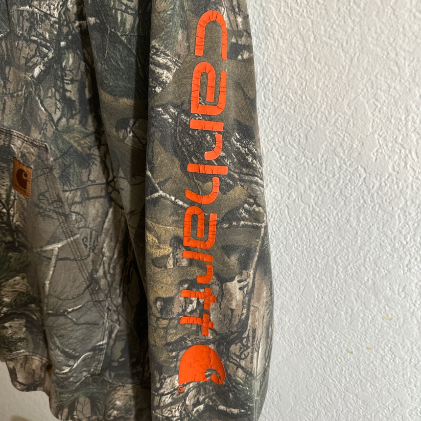Older RARE Carhartt realtree hoodie Large