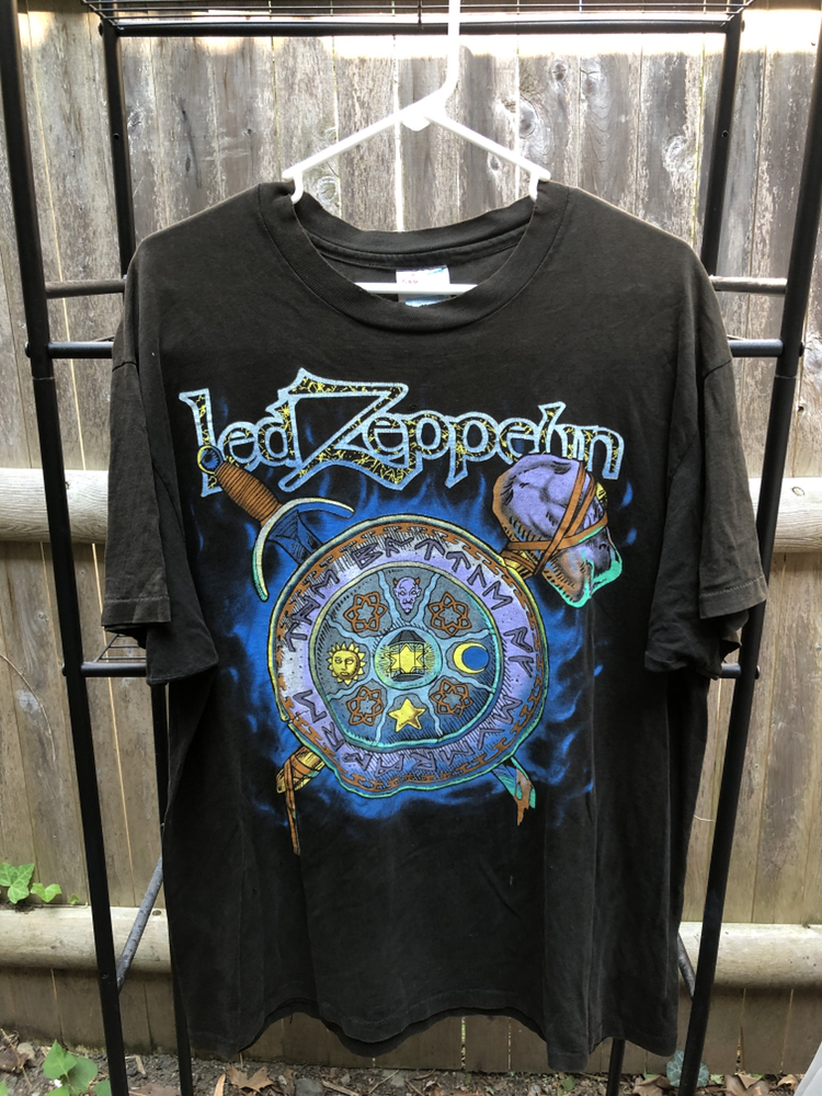 Rare 90s Led Zeppelin faded tee