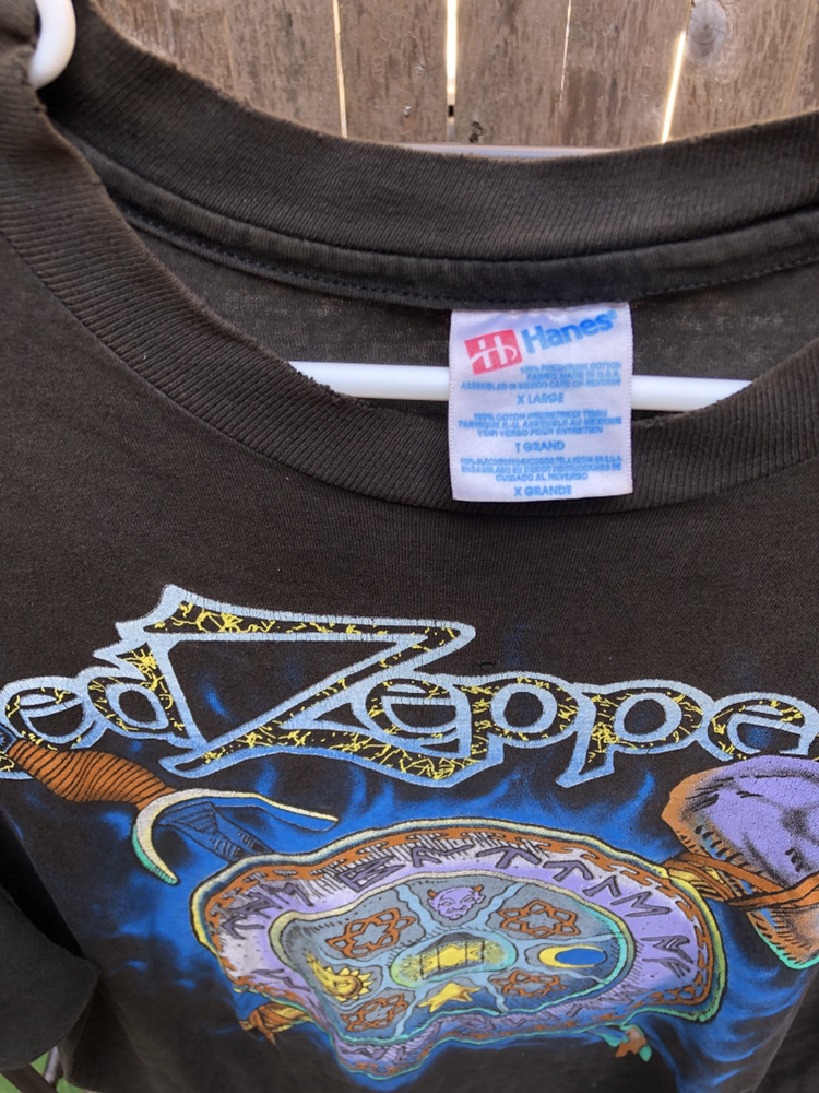 Rare 90s Led Zeppelin faded tee