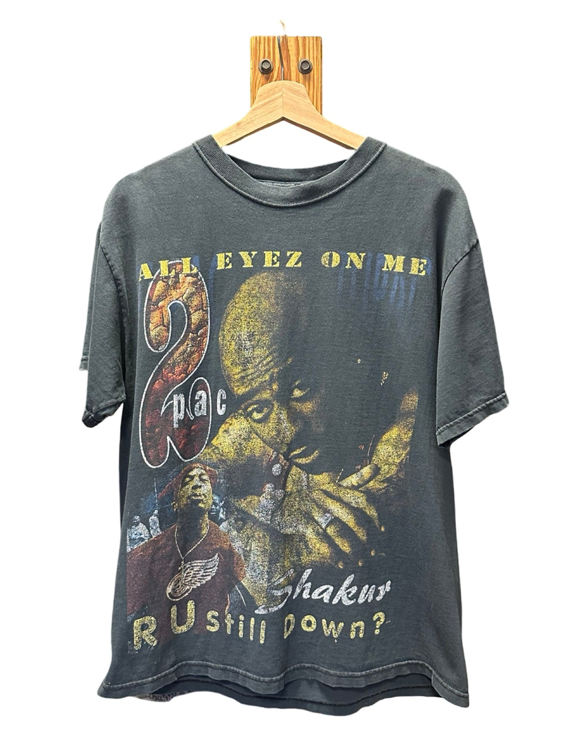 Vintage 90s 2pac All Eyez On Me Tupac Rap Tee