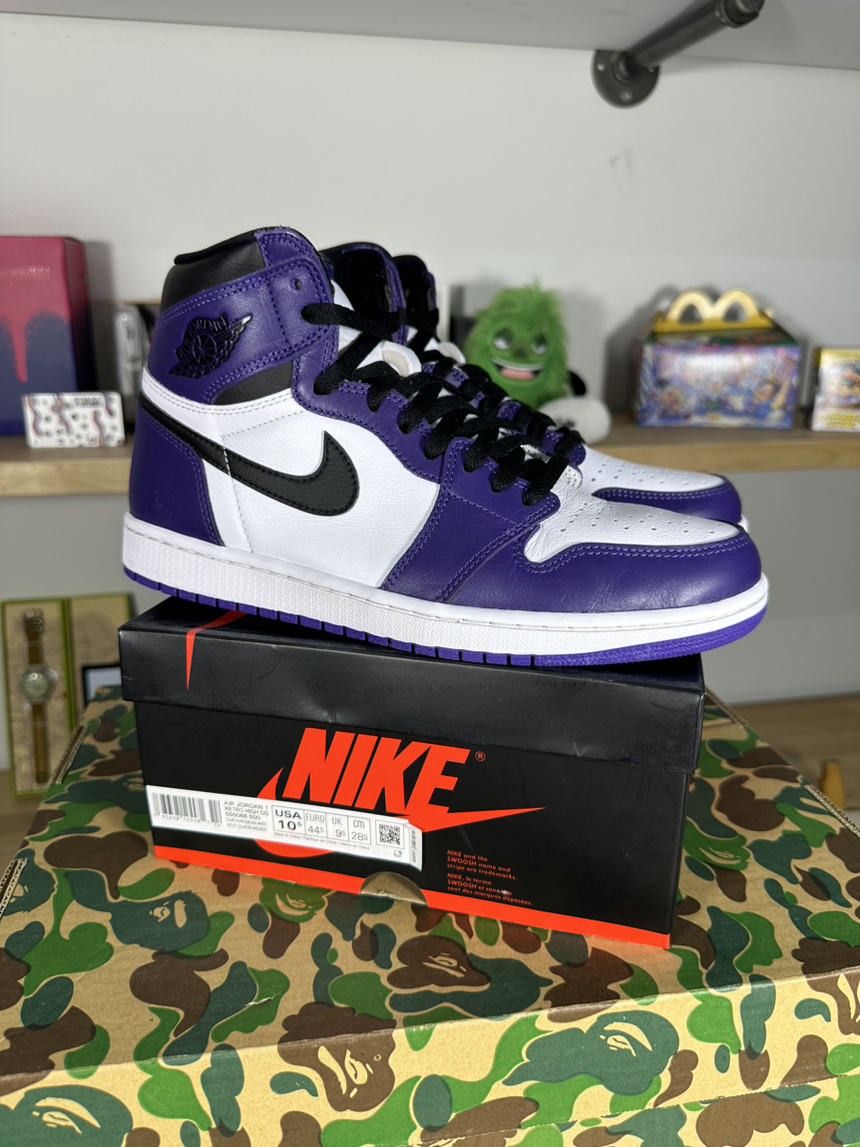 SZ 10.5 AJ 1 Court Purple *VNDS