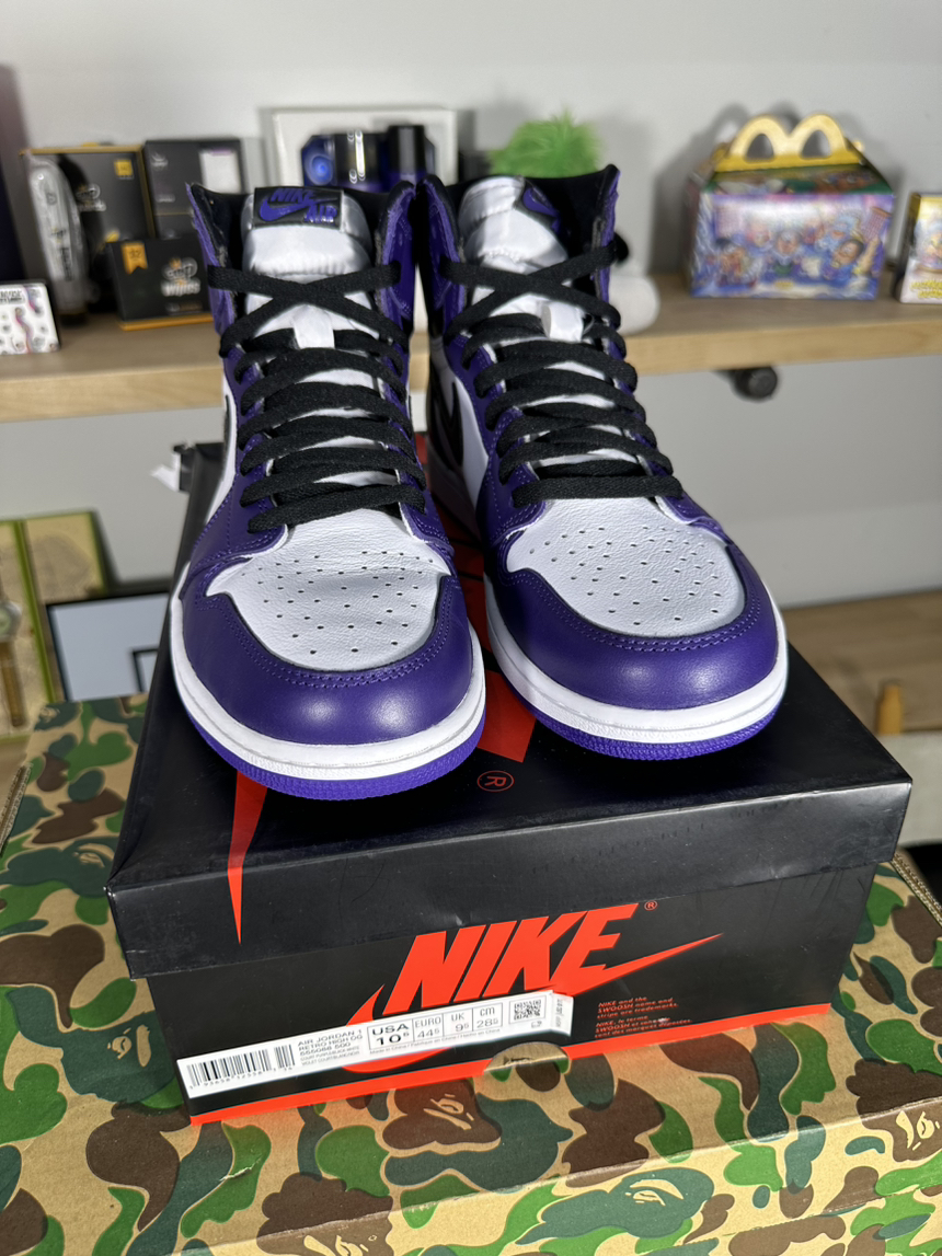 SZ 10.5 AJ 1 Court Purple *VNDS