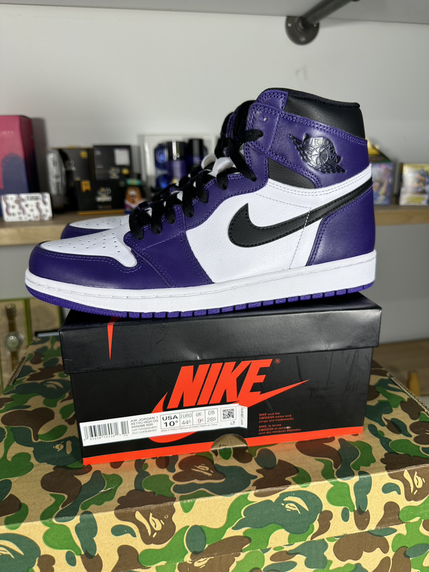 SZ 10.5 AJ 1 Court Purple *VNDS