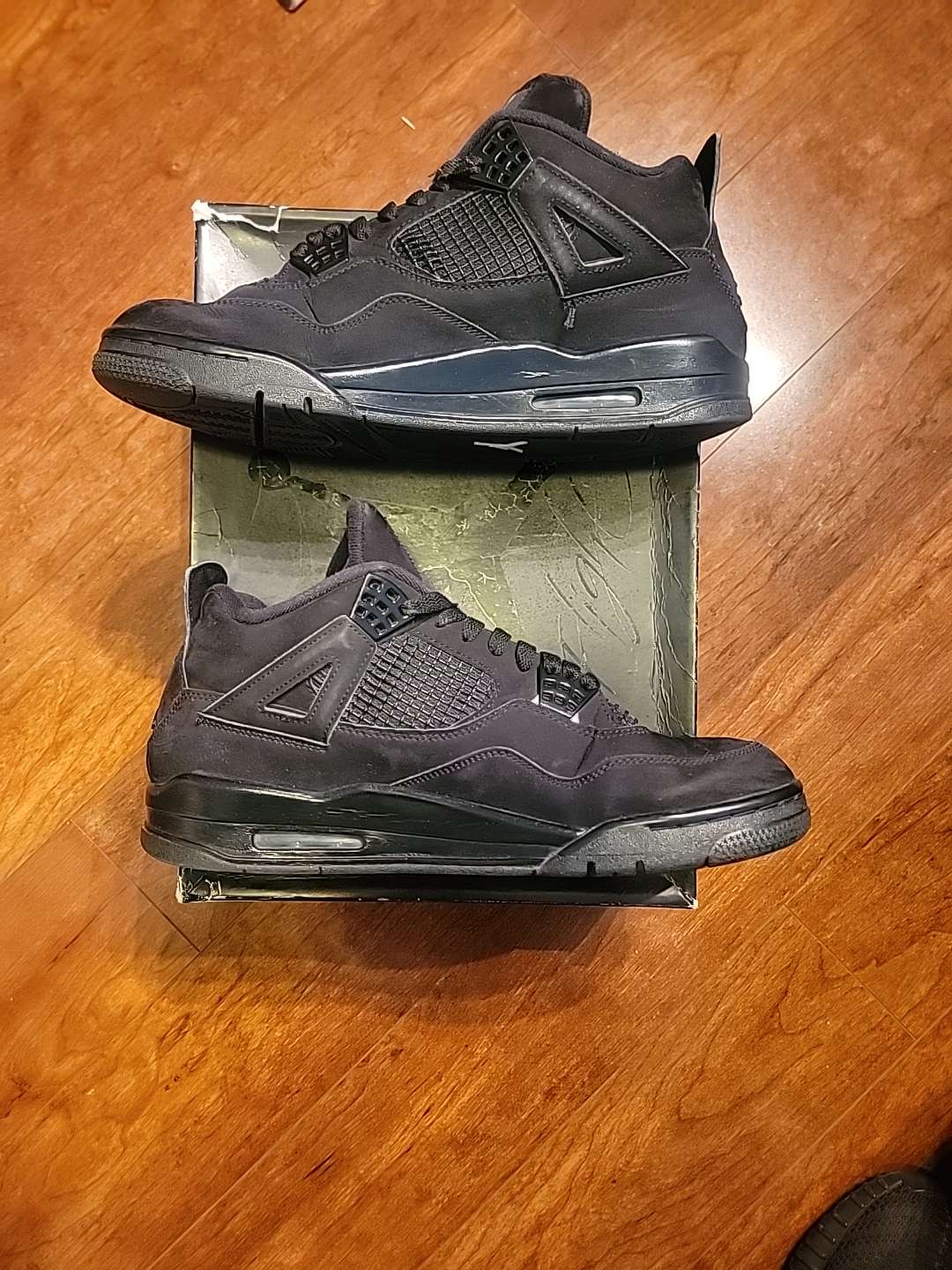 Sz11.5 Jordan 4 Retro Black Cat 2020