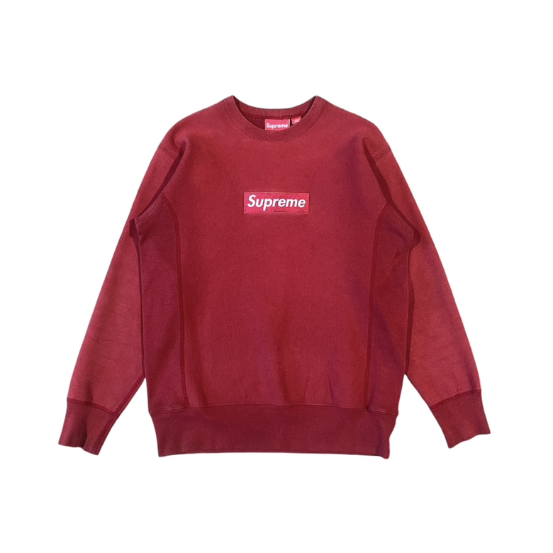 Supreme FW03 Burgundy Box Logo Crewneck (M)