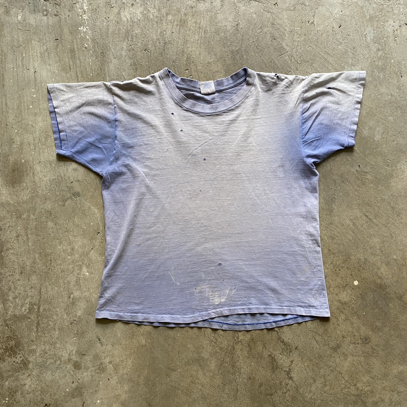 Vintage 80s 70s Distress Blank Tee
