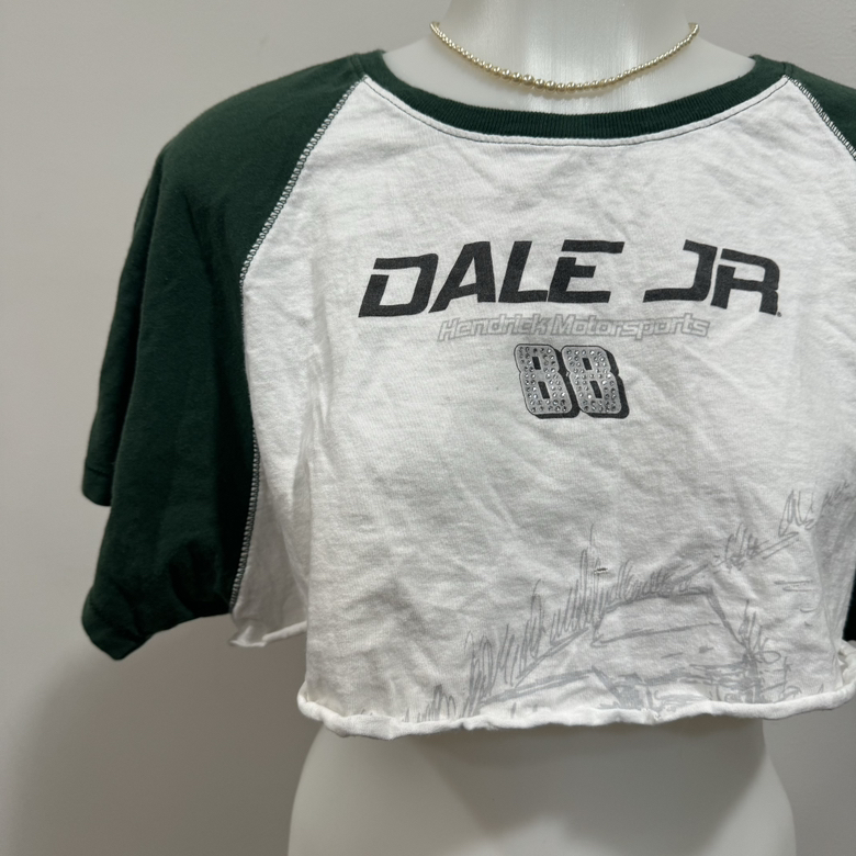 Nascar Womens Dale Jr Cropped T-Shirt