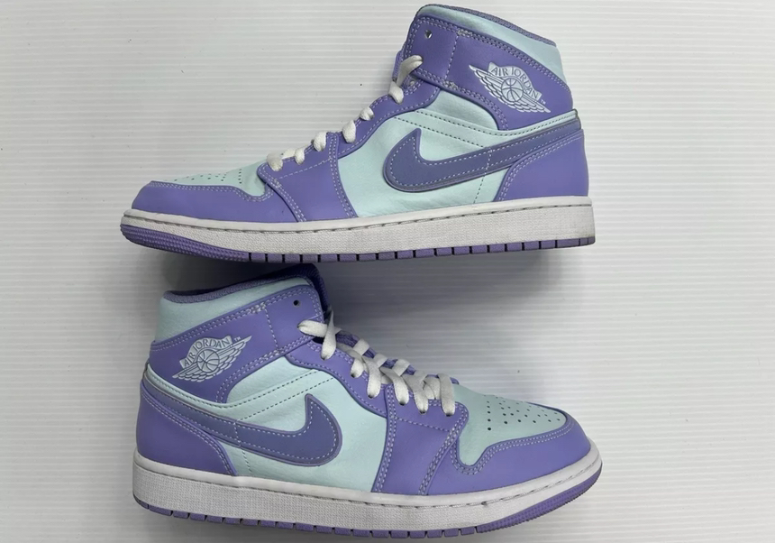 Air Jordan 1 Mid Purple Pulse Size 9.5 554724-500