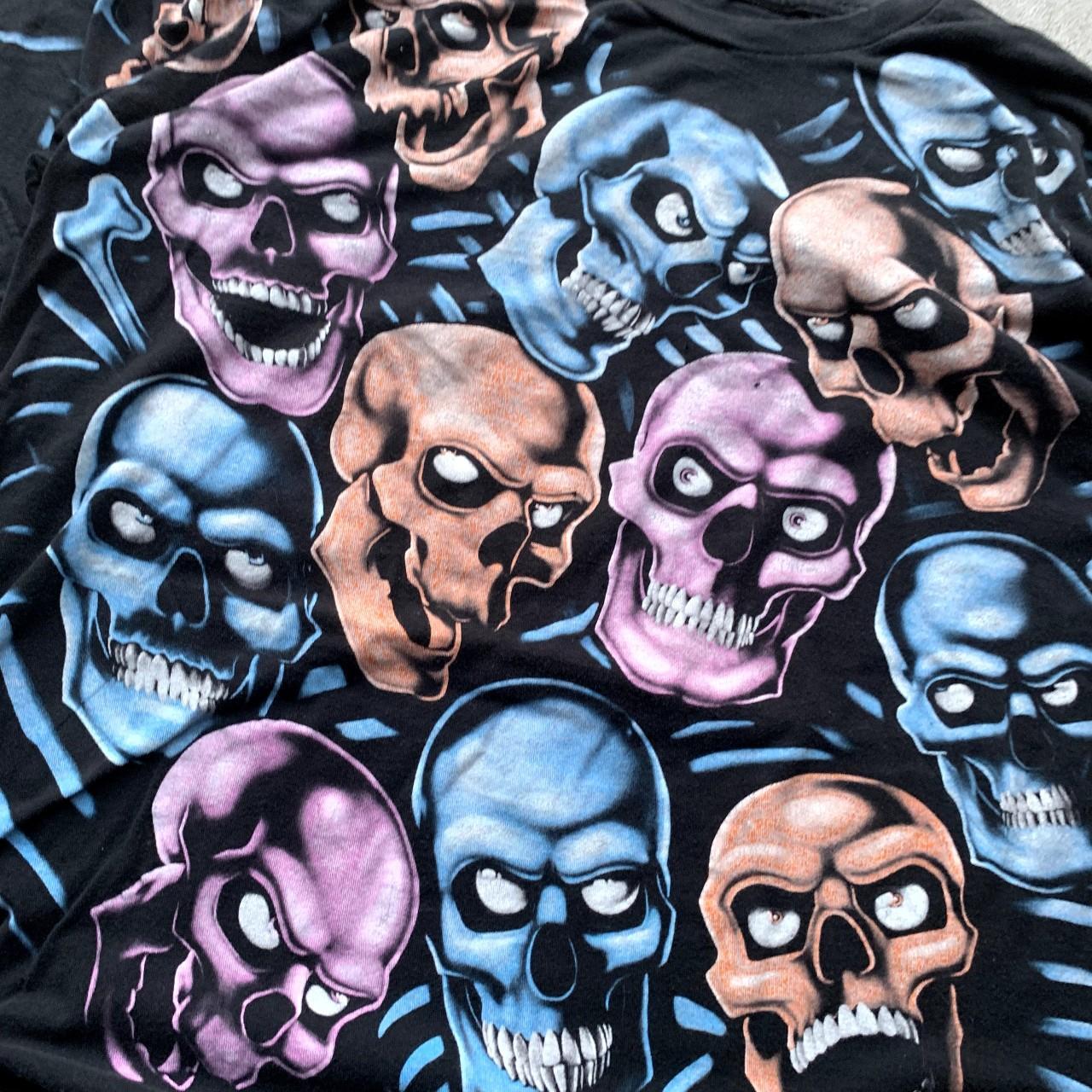 2000s Y2K Liquid Blue Tee