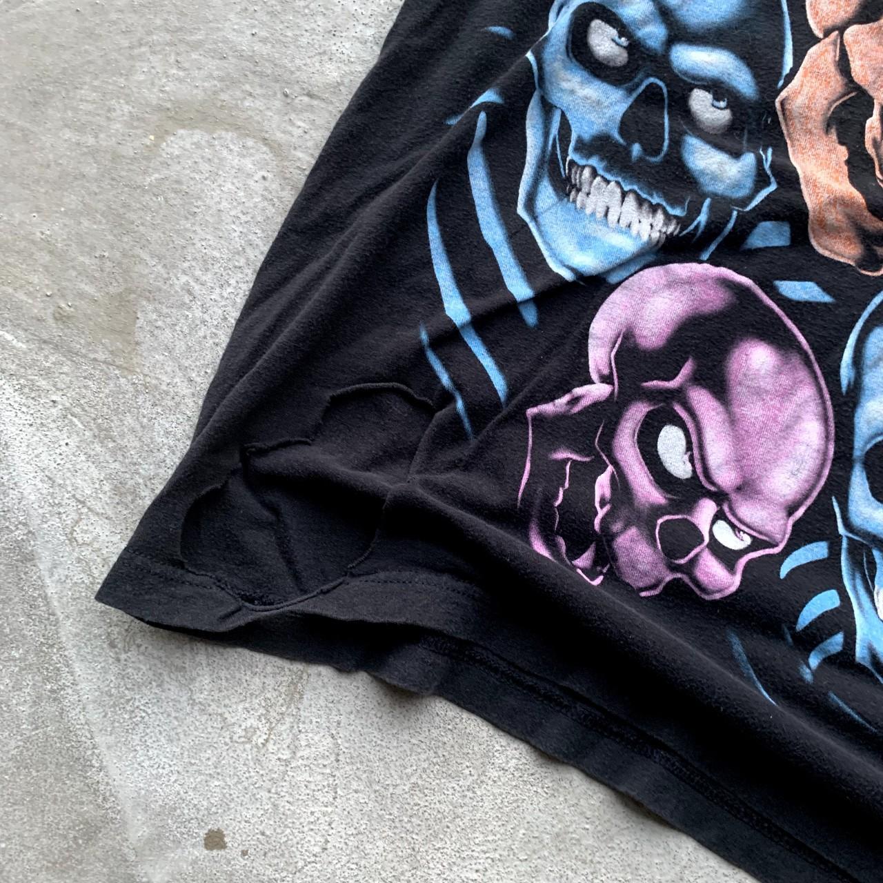 2000s Y2K Liquid Blue Tee