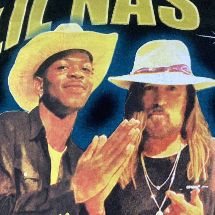 Lil Nas X And Billy Ray Cyrus Old Town Road Hip Hop Rap Country Music Band T-Shirt