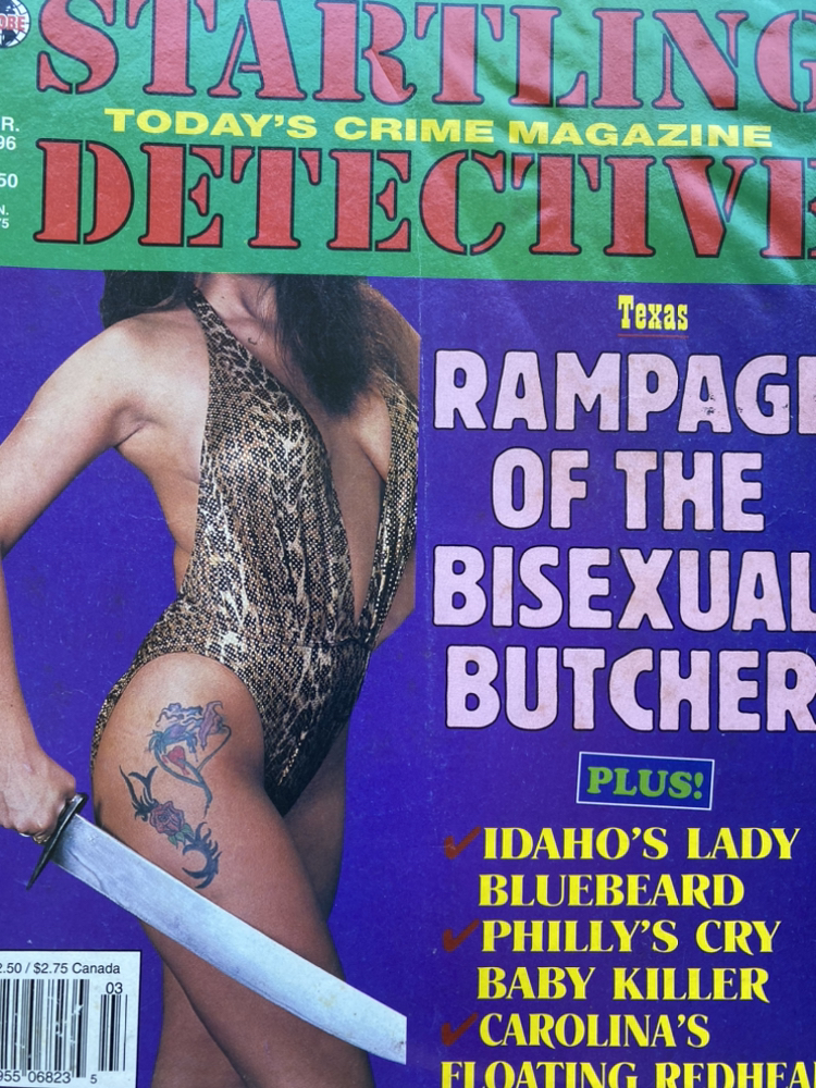 3 Vintage 90’s Sleazy True Crime Pulp Trashy Magazines