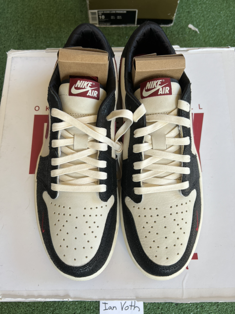Oklahoma Sooners PE Jordan 1 Low - Size 11.5