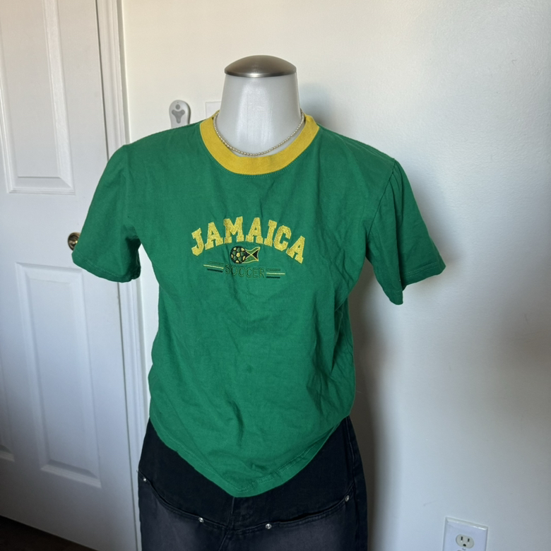 Y2K Jamaica Soccer Baby Tee