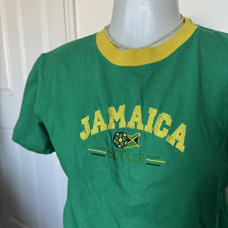 Y2K Jamaica Soccer Baby Tee