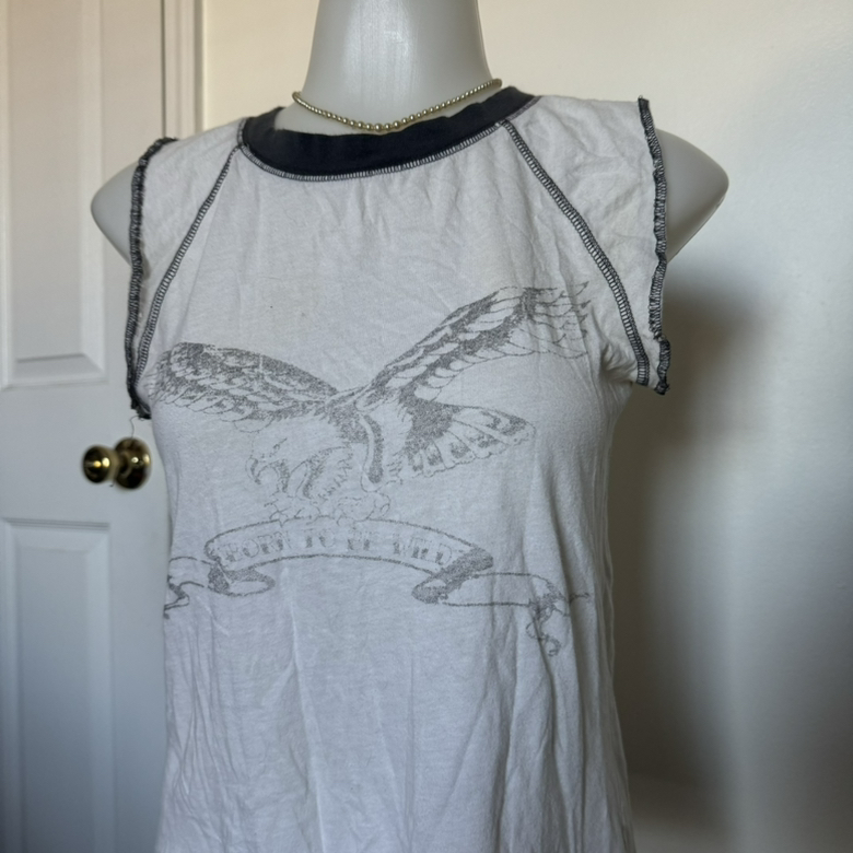 Y2K Forever 21 "Born to Be Wild" Muscle Tank Size M