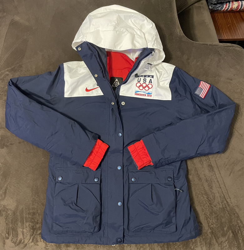 Nike ACG Women's Jacket Team USA Winter Olympics 2010 Vancouver Ski Snow L